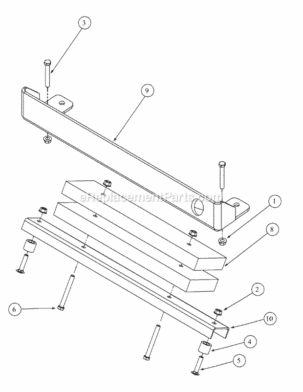 Rear Bumper (April 2004 & Prior) Diagram and Parts List for M60-KHEFI 53AB5HEX750 Cub Cadet Sprayer